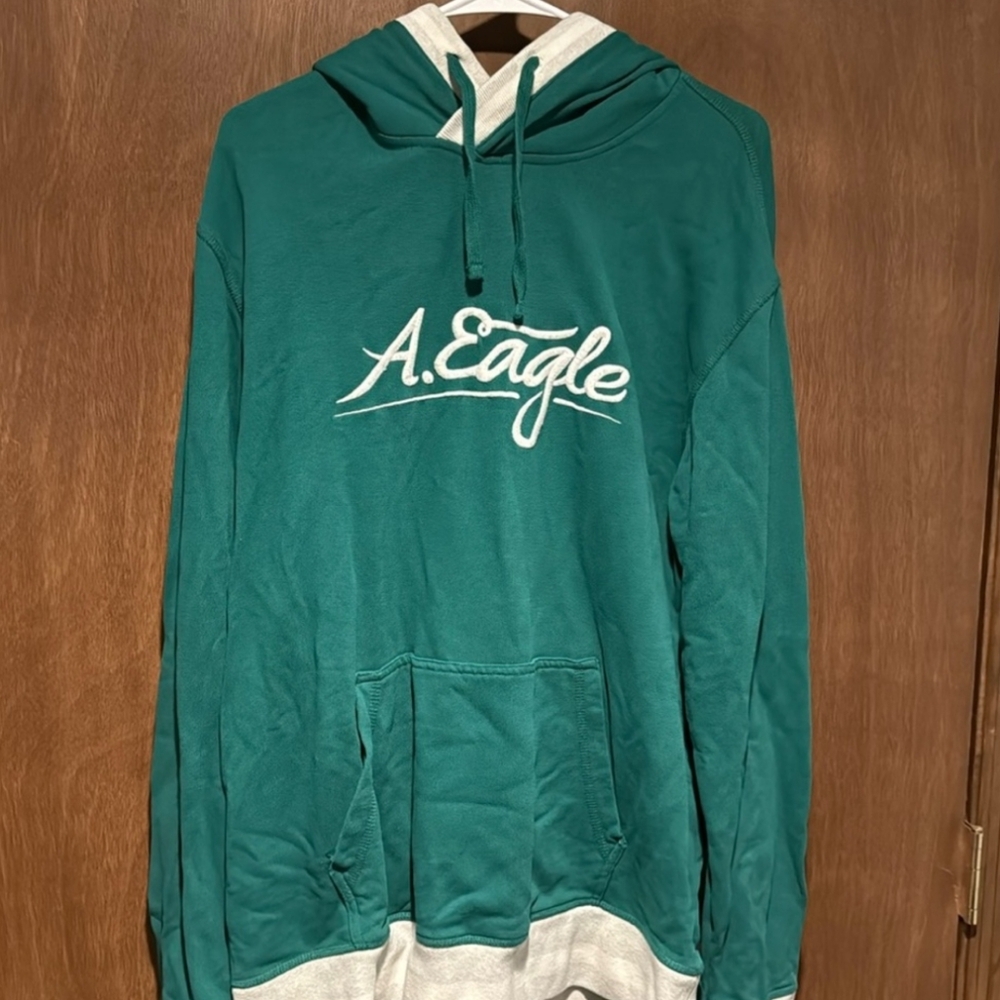 Medium American Eagle Green Hoodie